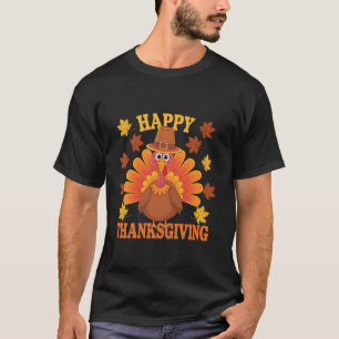 Happy Thanksgiving Funny Turkey Family Dinner Than T-Shirt