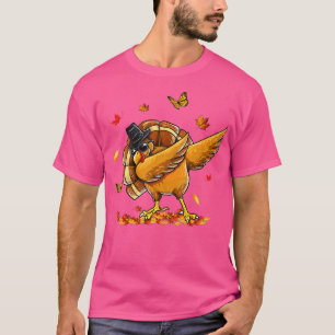 Happy Thanksgiving Funny Turkey Wears Sunglasses  T-Shirt