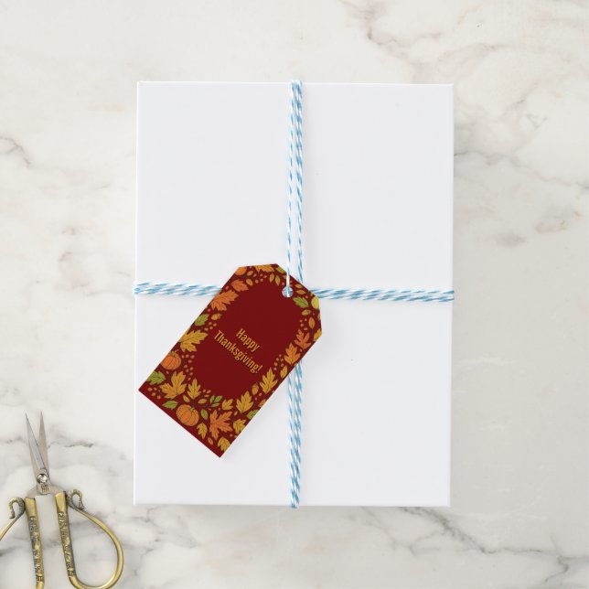 Happy Thanksgiving Gift Tags (With Twine)