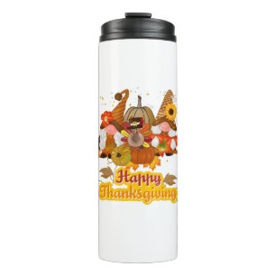 Happy Thanksgiving Gnome Trio Thermal Tumbler