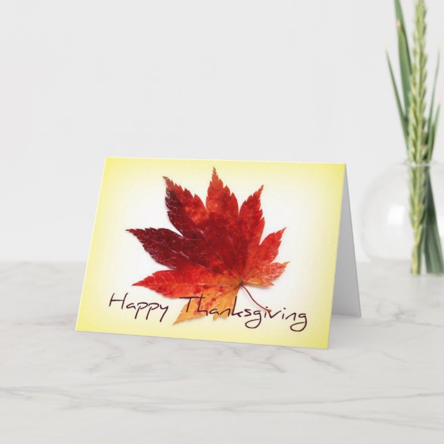Happy Thanksgiving Greeting Card (Front)