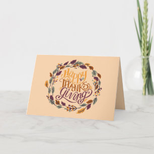 Happy Thanksgiving Greeting Card