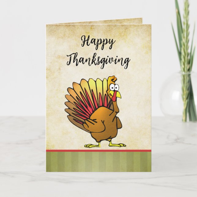 Happy Thanksgiving Greeting Card (Front)