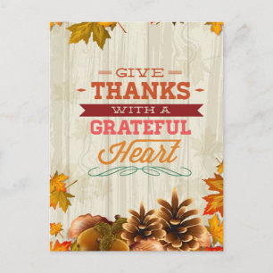 Happy Thanksgiving Greetings Postcard