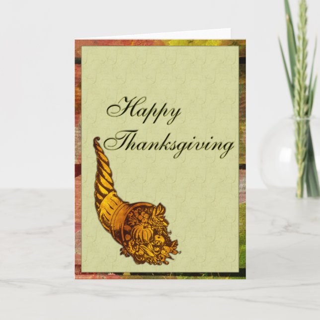Happy Thanksgiving Holiday Card (Front)