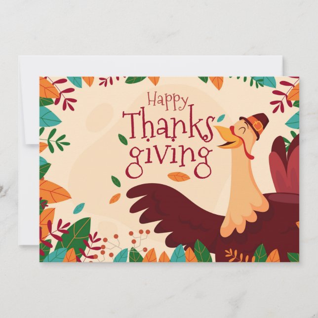 Happy Thanksgiving Holiday Card (Front)