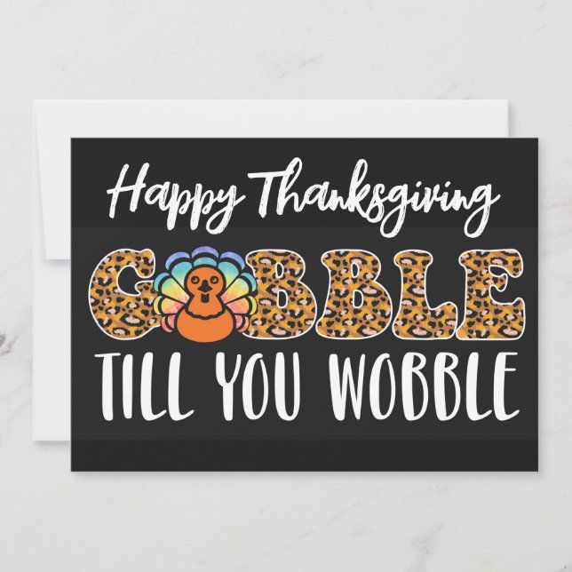Happy Thanksgiving Holiday Card (Front)