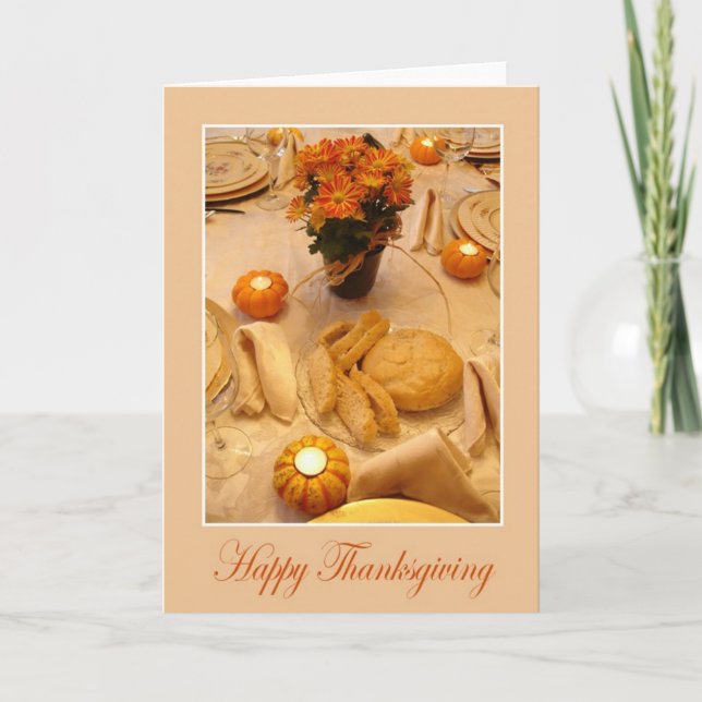 Happy Thanksgiving Holiday Card (Front)