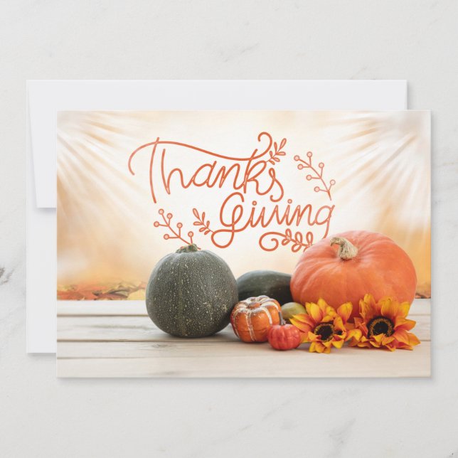 Happy Thanksgiving Holiday Card (Front)