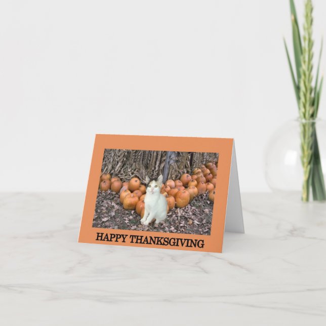 Happy Thanksgiving Holiday Card (Front)