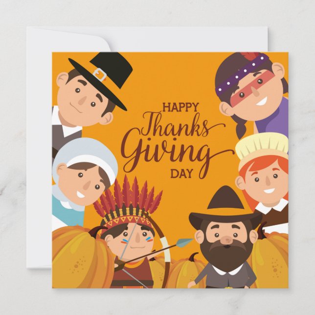 Happy Thanksgiving Holiday Card (Front)