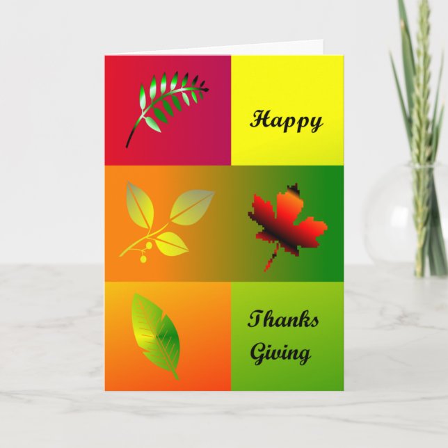 Happy Thanksgiving Holiday Card (Front)