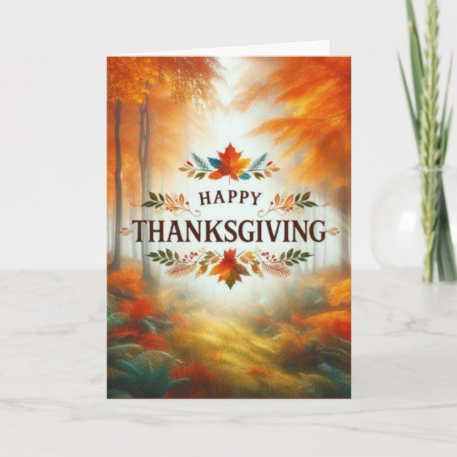 Happy Thanksgiving Holiday Card (Front)