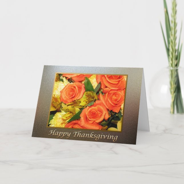 Happy Thanksgiving Holiday Card (Front)
