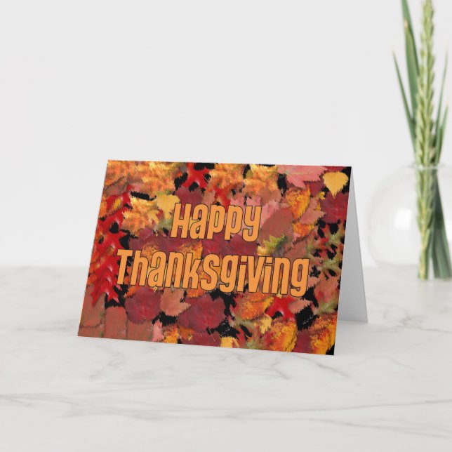 Happy Thanksgiving Holiday Card (Front)