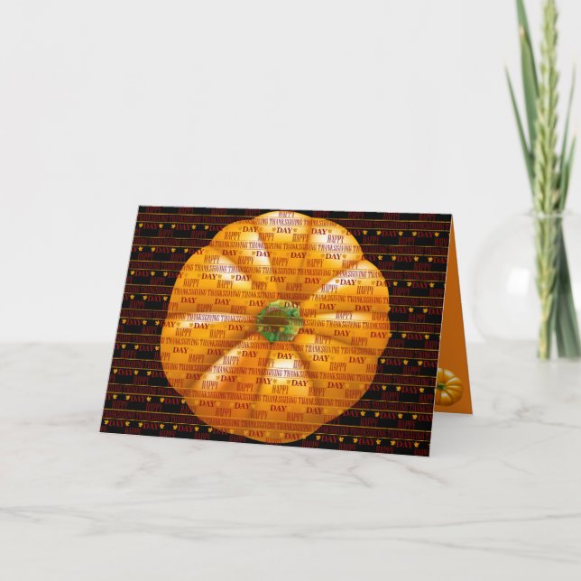 Happy Thanksgiving Holiday Card (Front)