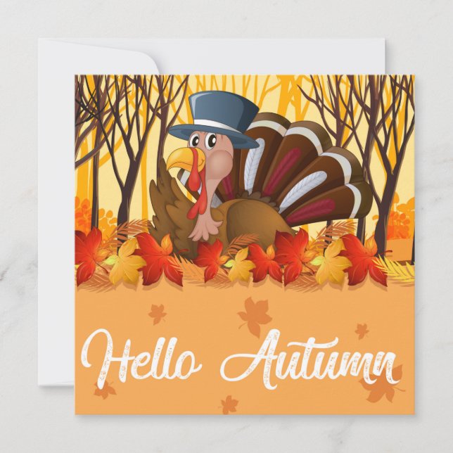 Happy Thanksgiving Holiday Card (Front)