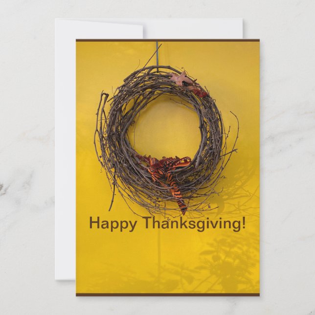 Happy Thanksgiving! Holiday Card (Front)