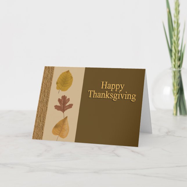 Happy Thanksgiving Holiday Card (Front)