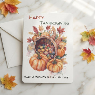 Happy Thanksgiving Holiday Card ,Thank You Card