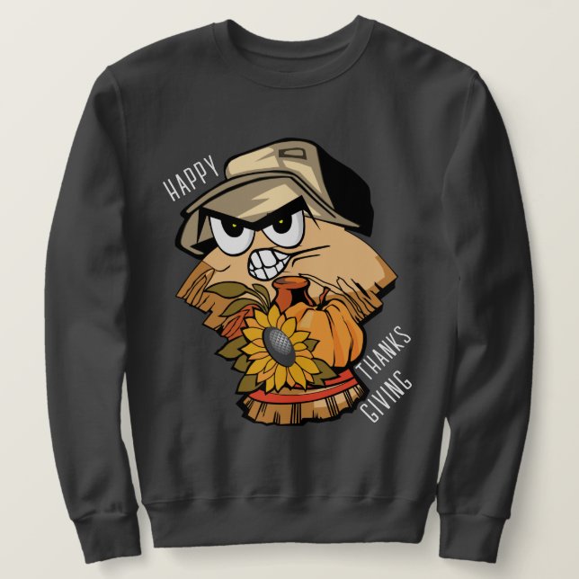 Happy Thanksgiving Holiday Sweater (Design Front)