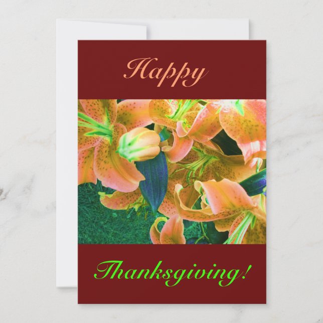 Happy Thanksgiving II Invitation (Front)