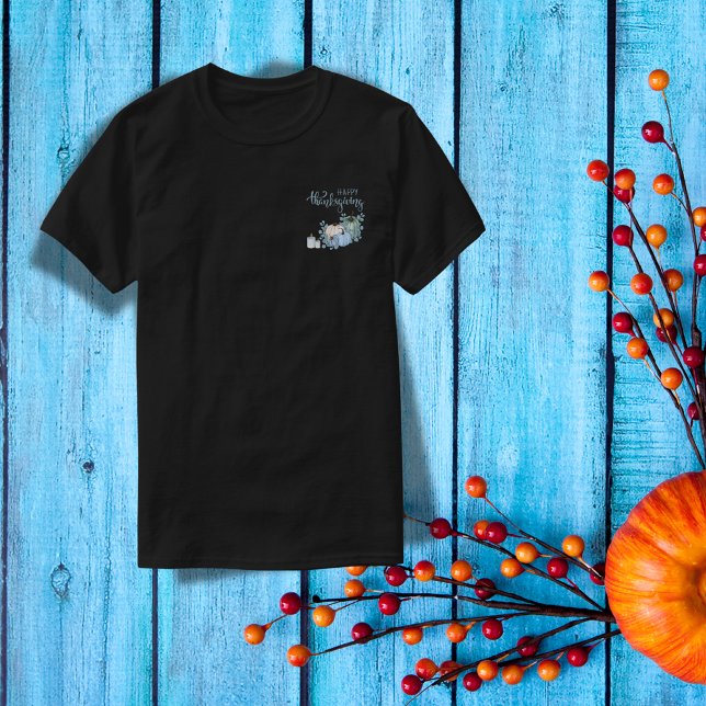 Happy Thanksgiving in blue | Sweatshirt T-Shirt (Creator Uploaded)
