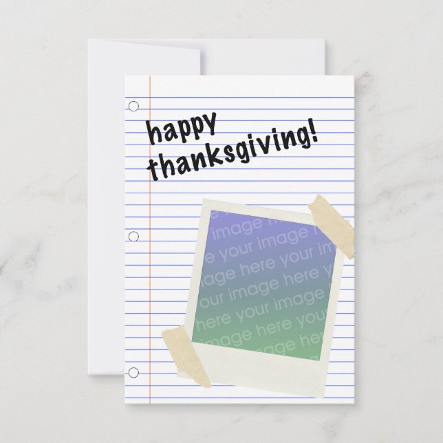 happy thanksgiving invitation (Front)