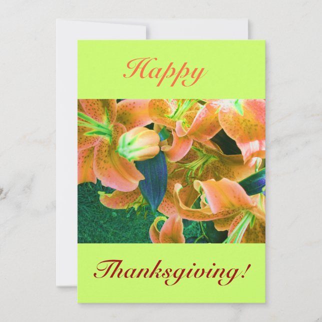 Happy Thanksgiving IV Invitation (Front)