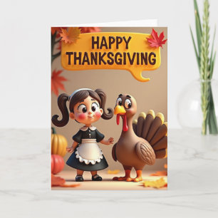 Happy Thanksgiving Joyful Friends Card