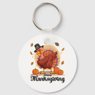 Happy Thanksgiving Key Ring
