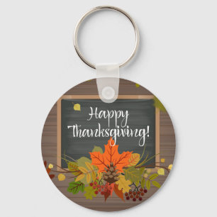happy thanksgiving key ring