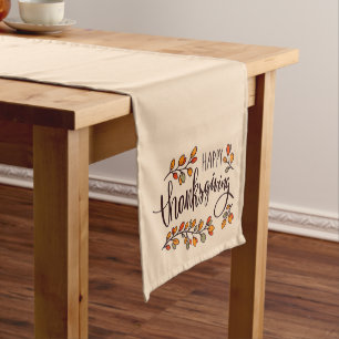 Happy Thanksgiving Long Table Runner