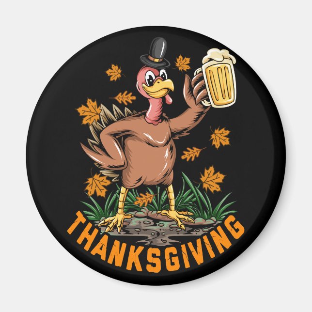 Happy Thanksgiving  Magnet (Front)