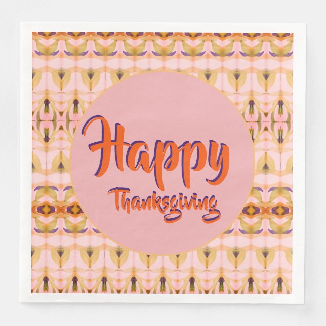 Happy Thanksgiving Napkin (Front)
