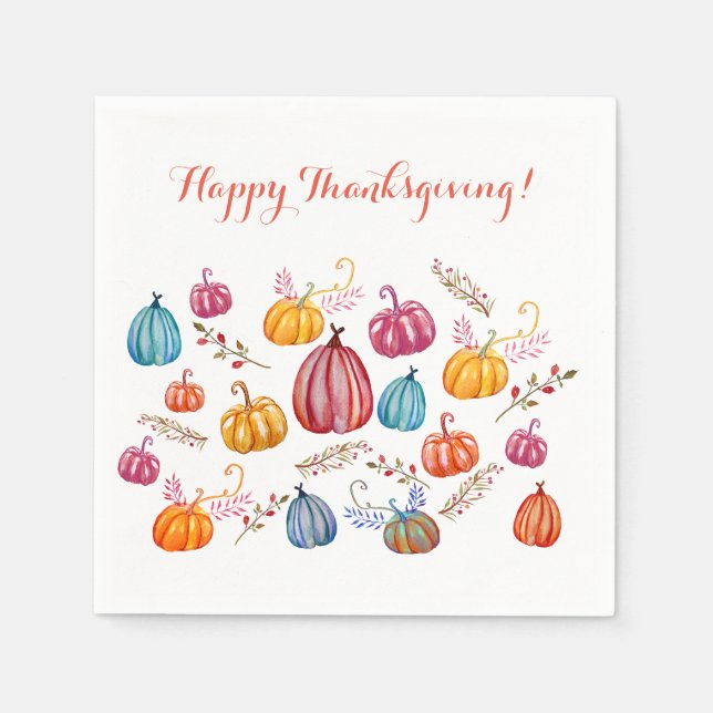 Happy Thanksgiving   Napkins (Front)