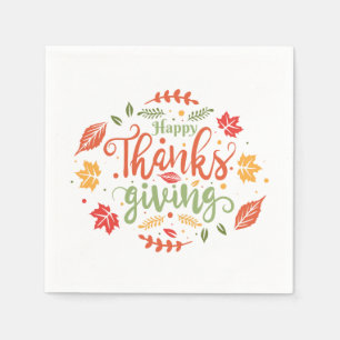 Happy Thanksgiving Napkins