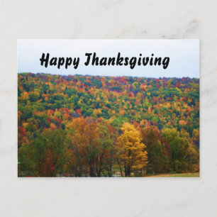 HAPPY THANKSGIVING NATURE postcard