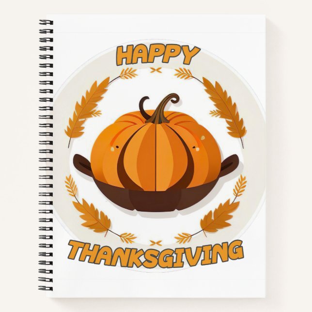happy thanksgiving notebook (Front)