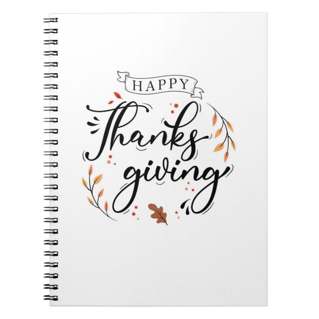Happy Thanksgiving Notebook (Front)