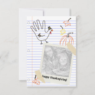 happy thanksgiving! notebook sketches invitation