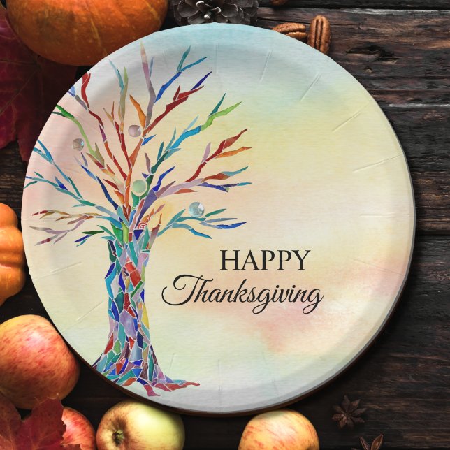 Happy Thanksgiving Paper Plate (Creator Uploaded)
