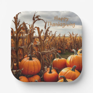 Happy Thanksgiving Paper Plate