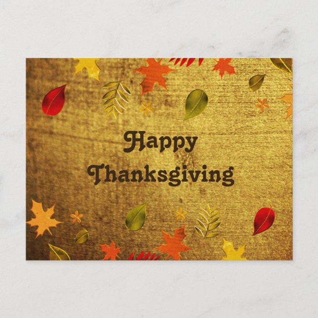 Happy Thanksgiving ,Personalised Postcard (Front)