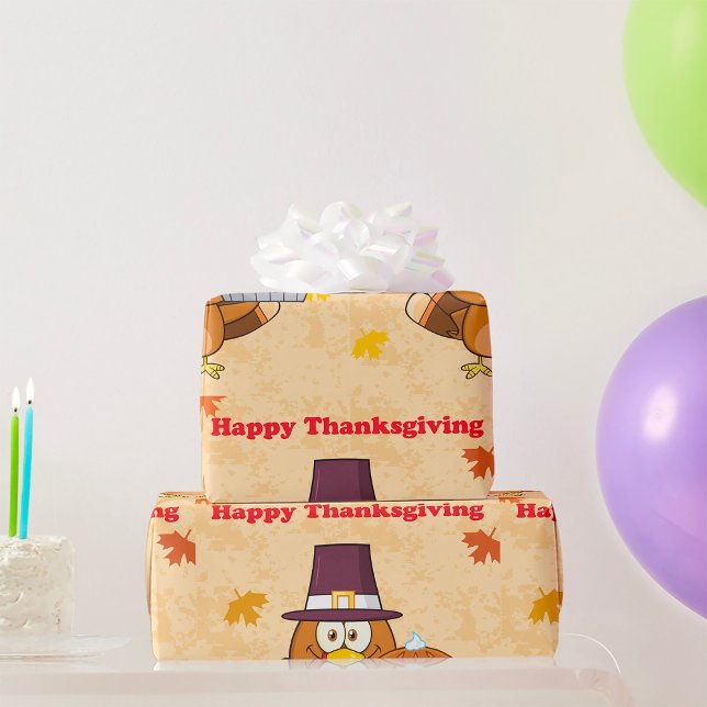 Happy Thanksgiving Pie Wrapping Paper (Creator Uploaded)