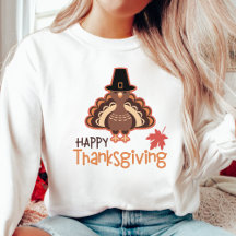 Happy Thanksgiving Pilgrim Turkey