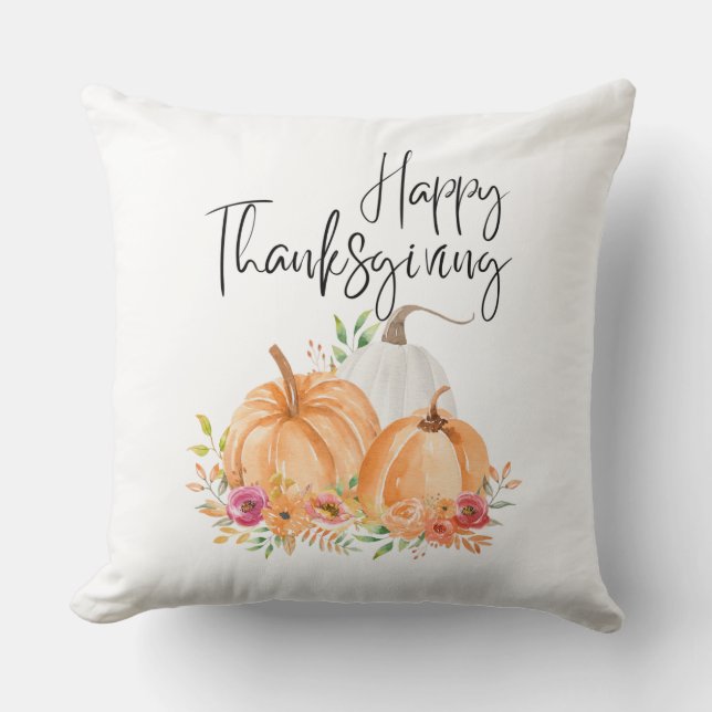 Happy Thanksgiving Pillow (Front)