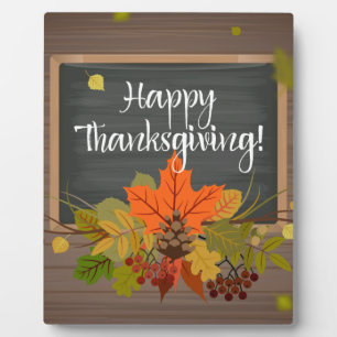 happy thanksgiving plaque