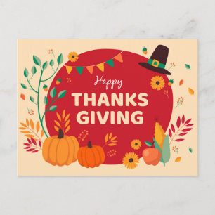 Happy Thanksgiving Postcard