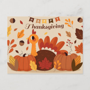 Happy Thanksgiving  Postcard
